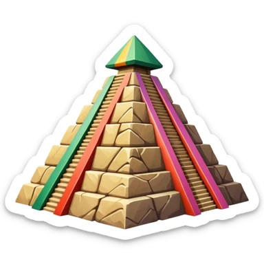 Mexican pyramid sticker