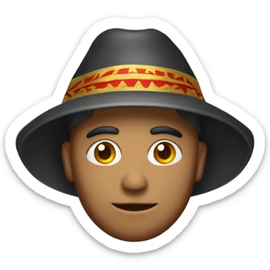 man with a macedonian hat sticker