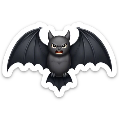 ANGRY bat wings sticker