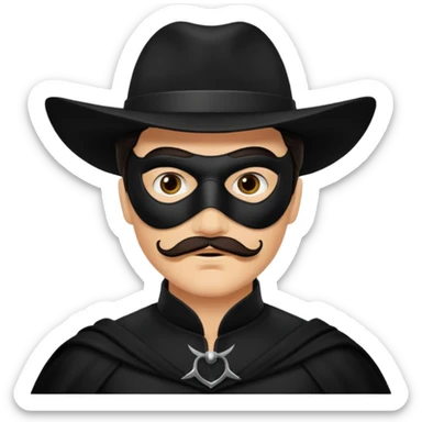 Zorro animal  quítale la máscara  sticker