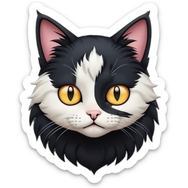 an emo cat  sticker