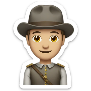 Austrian man with Austrian flag sticker