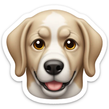 perro disfrazado de reno sticker