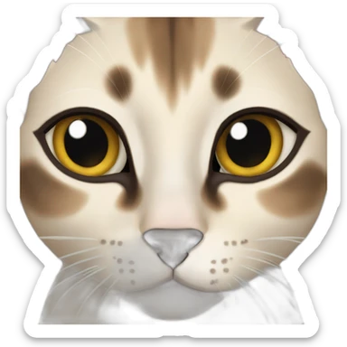 Siamese cat European Shorthair mix sticker