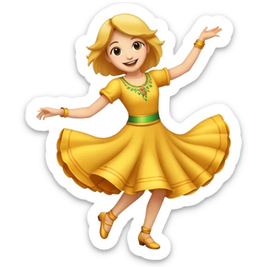 Happy dance sticker