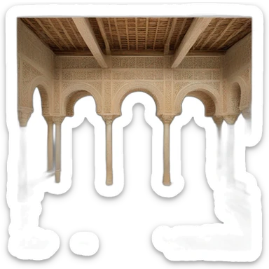 Patio de los leones Alhambra de Granada sticker