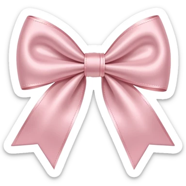 Light pink bows sticker