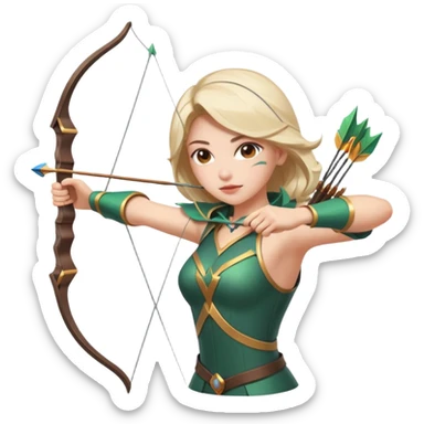 Mobile  legends  girl in icon shooting an arrow  sticker