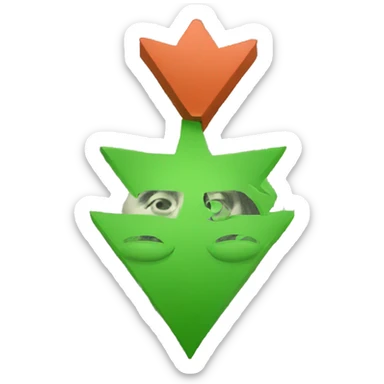 money with arrow down sticker