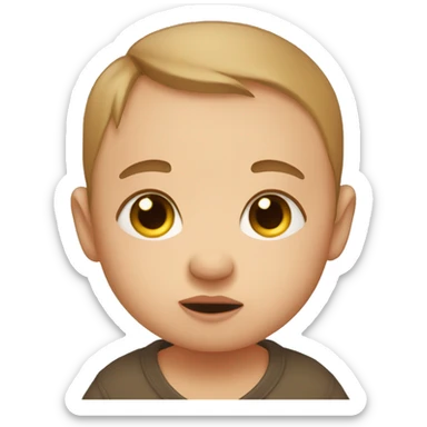 A baby who doesn't sleep through the night at all sticker