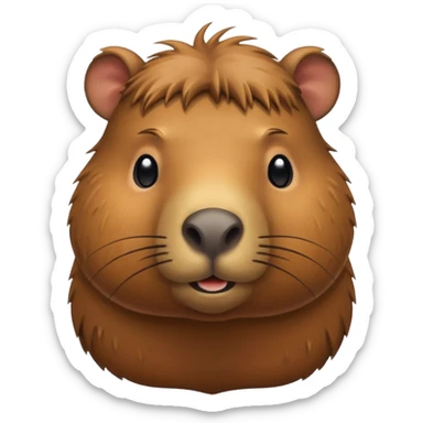 Do a capybara emoji sticker