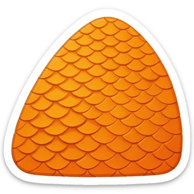 orange scales sticker