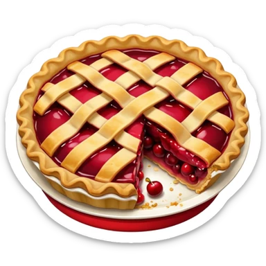cherry pie sticker