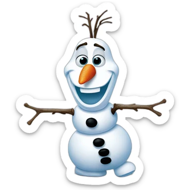 olaf from frozen sticker