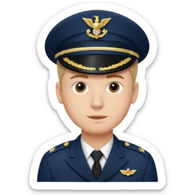 male navy soldier, bulgy face. sticker
