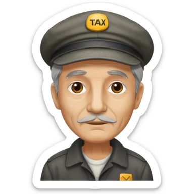 old taxi driver sticker