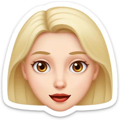 Woman mischievous  sticker