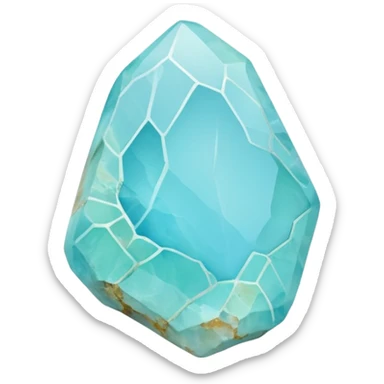 peruvian opal gemstone raw crystal sticker