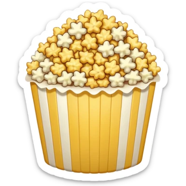 popcorn in 16 x 9 aspect ratio sticker