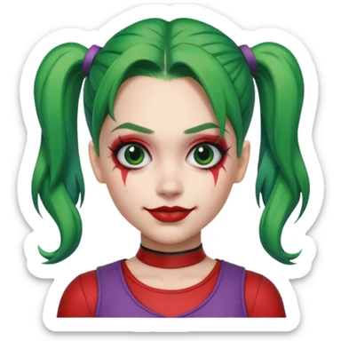 harley quinn and joker sticker