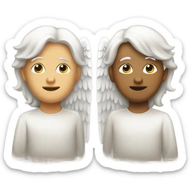 right and left wing each alone of an angel sticker