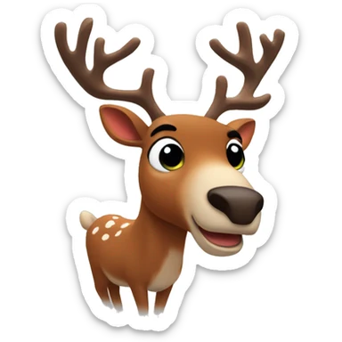 Rudolph the Reindeer sticker