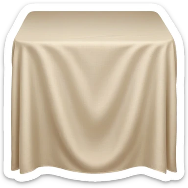 Beige tablecloth sticker