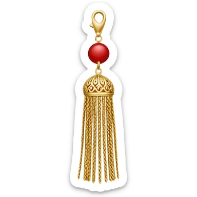 ade tassel pendant sticker
