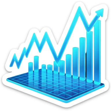 Holographic graphs and charts sticker