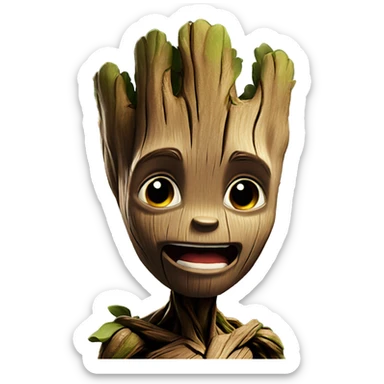 Groot saying ich liebe dich sticker