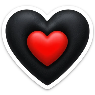 goth heart with a dark velvet cushion sticker