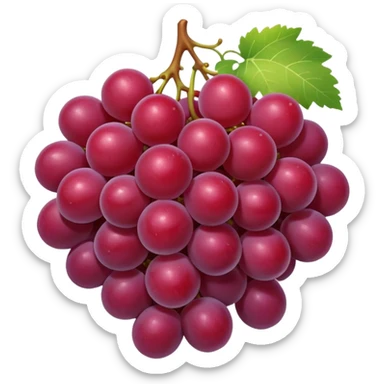 red grapes sticker