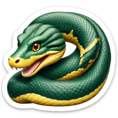 cinematic-noble-anaconda-portrait-emoji,-poised-and-imposing,-with-a-massive,-sinuous-build-draped-in-intricately-patterned-scales-and-piercing,-focused-eyes,-simplified-yet-sharp-and-sophisticated-features,-highly-detailed sticker