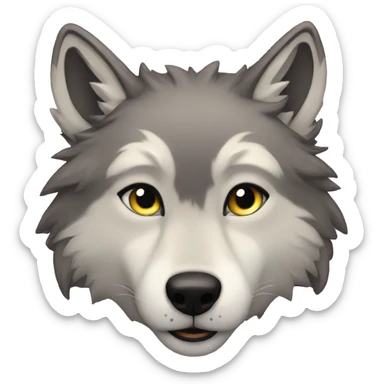 Demisexual Wolf sticker