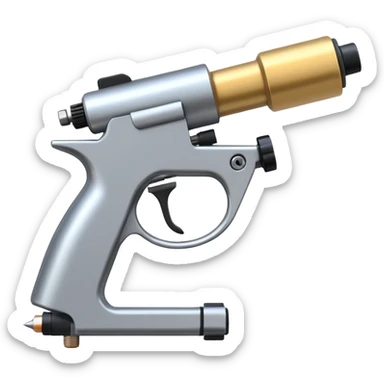 tattoo needle in portable tatto gun sticker