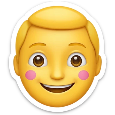 emoji with cheerful and friendly expression, bright colors, simple background, text 'LIFE WITH CHRIS' sticker