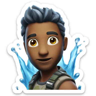 Fortnite water sprite sticker