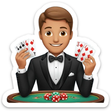 high roller wagering on casino games sticker