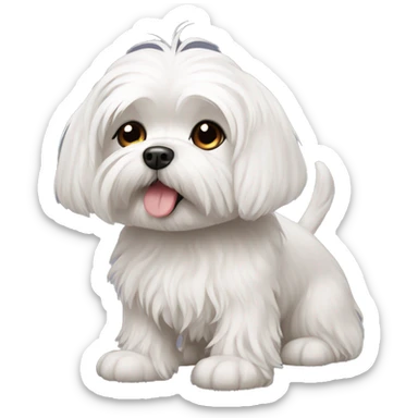 Maltese dog  sticker