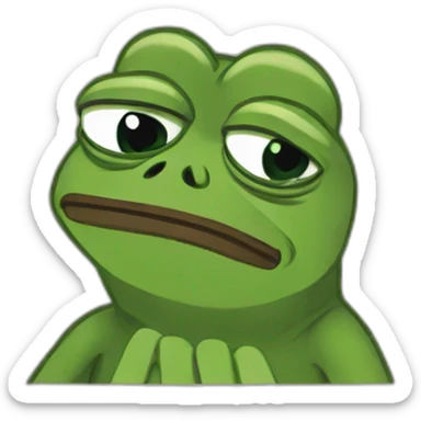 sad sad pepe sticker
