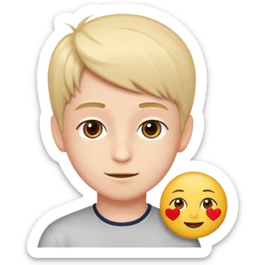 Romantic animated sticker boy
Cute emojis around 😗😏🥰😍😘😚
Fancy Persian text:
نازنین هیچوقت ولت نمی‌کنم
Soft animation, love style
 sticker