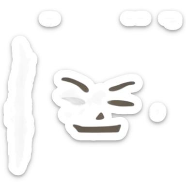 A sign written Bom dia sticker