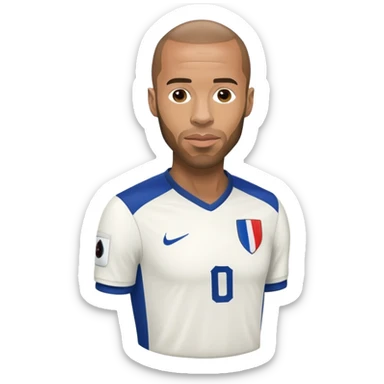 Thierry Henry iconic French footballer football theme sticker
