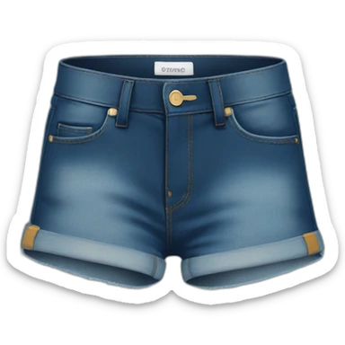 cute denim shorts sticker