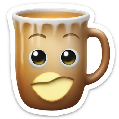Mug of hot apple cider sticker