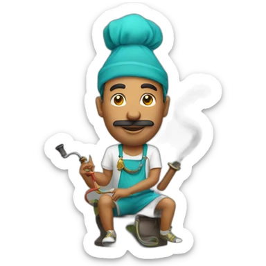 Hookah master sticker