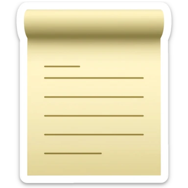 written business plan on paper document sticker