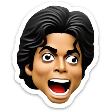Micheal Jackson Shocked  sticker