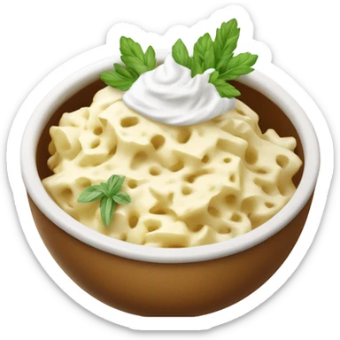 mamaliga traditional romanian food with white cheese sticker