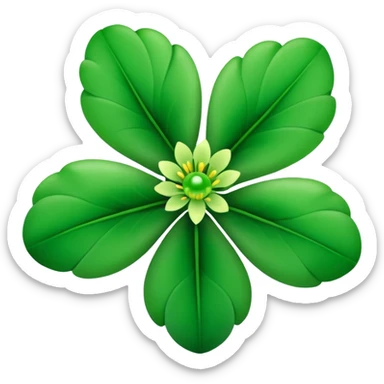 detailed Green flower sticker
